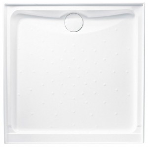 EVO Polymarble Square 900x900 White LH Ret